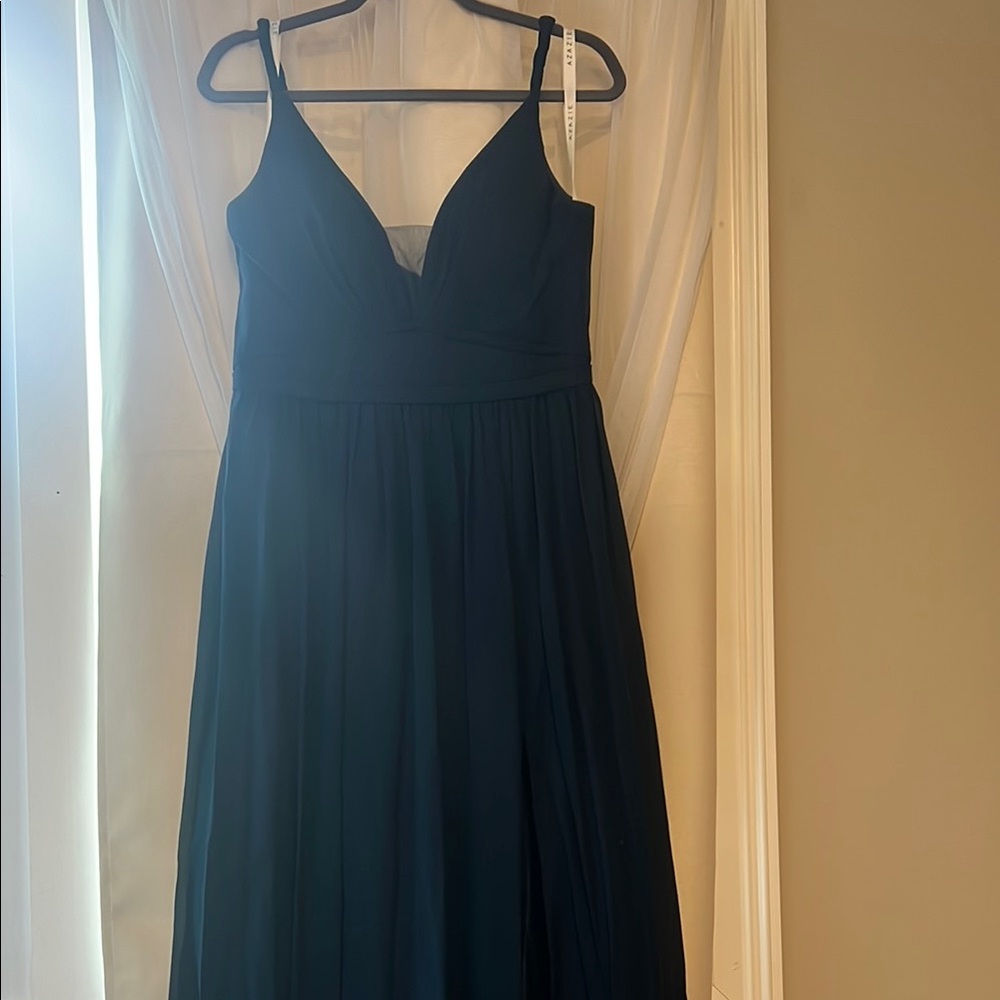 Elegant Navy Evening Dress